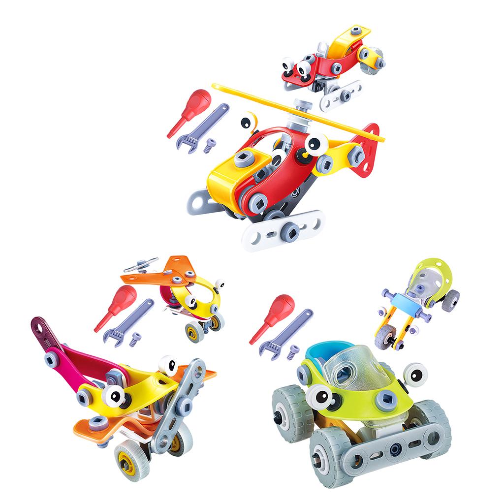 2 in 1 DIY Assembly Take Apart Toy for Kids Vehicles Toy Gift Vehicle