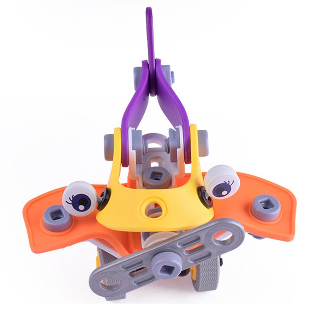 2 in 1 DIY Assembly Take Apart Toy for Kids Vehicles Toy Gift Aircraft