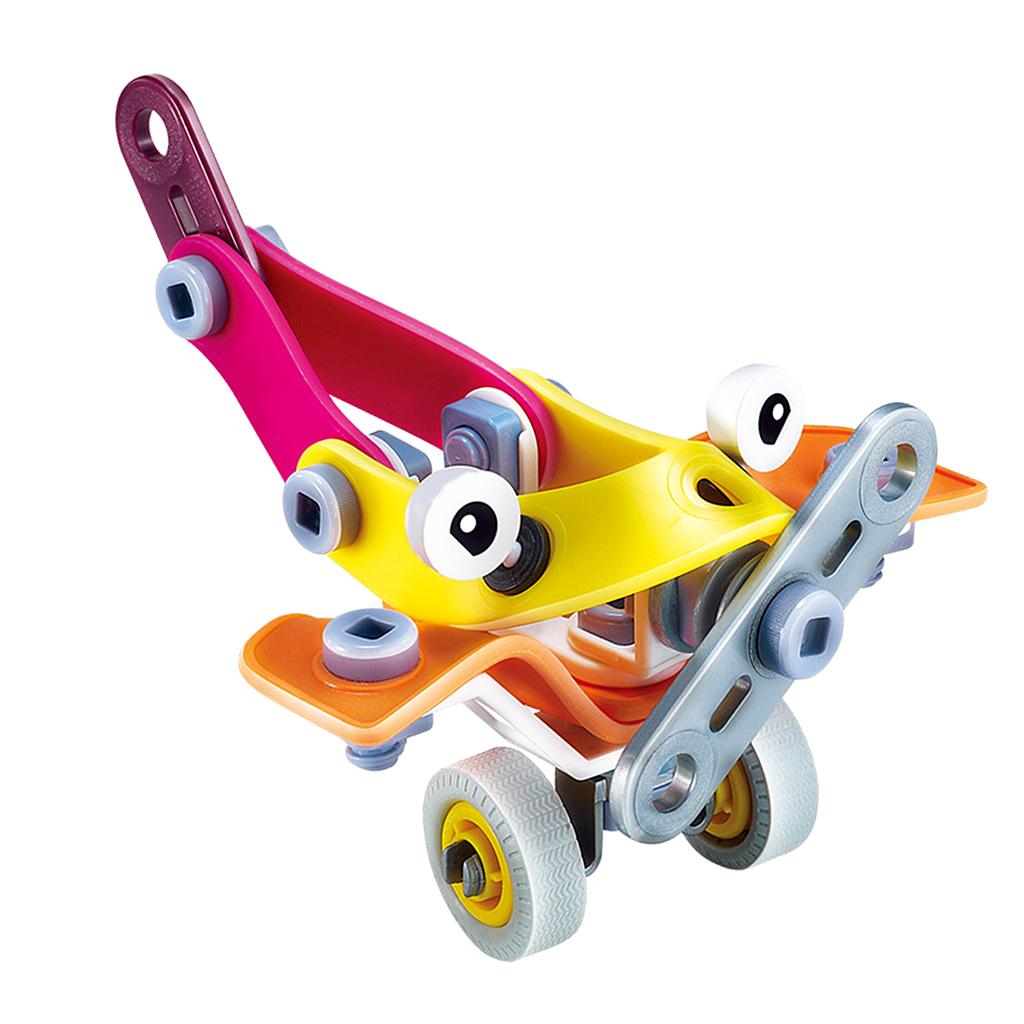 2 in 1 DIY Assembly Take Apart Toy for Kids Vehicles Toy Gift Aircraft