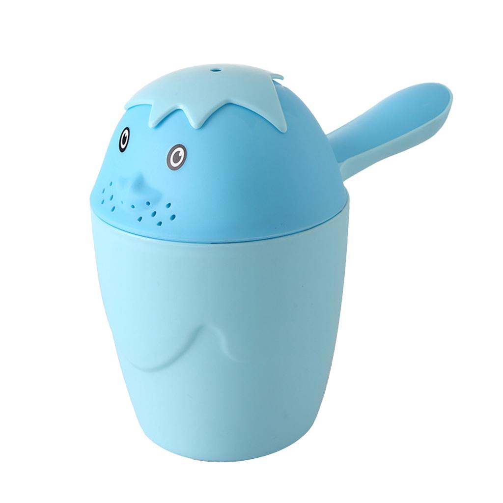 Baby Shower Water Scoop Shower Shampoo Scoops for Kids Blue