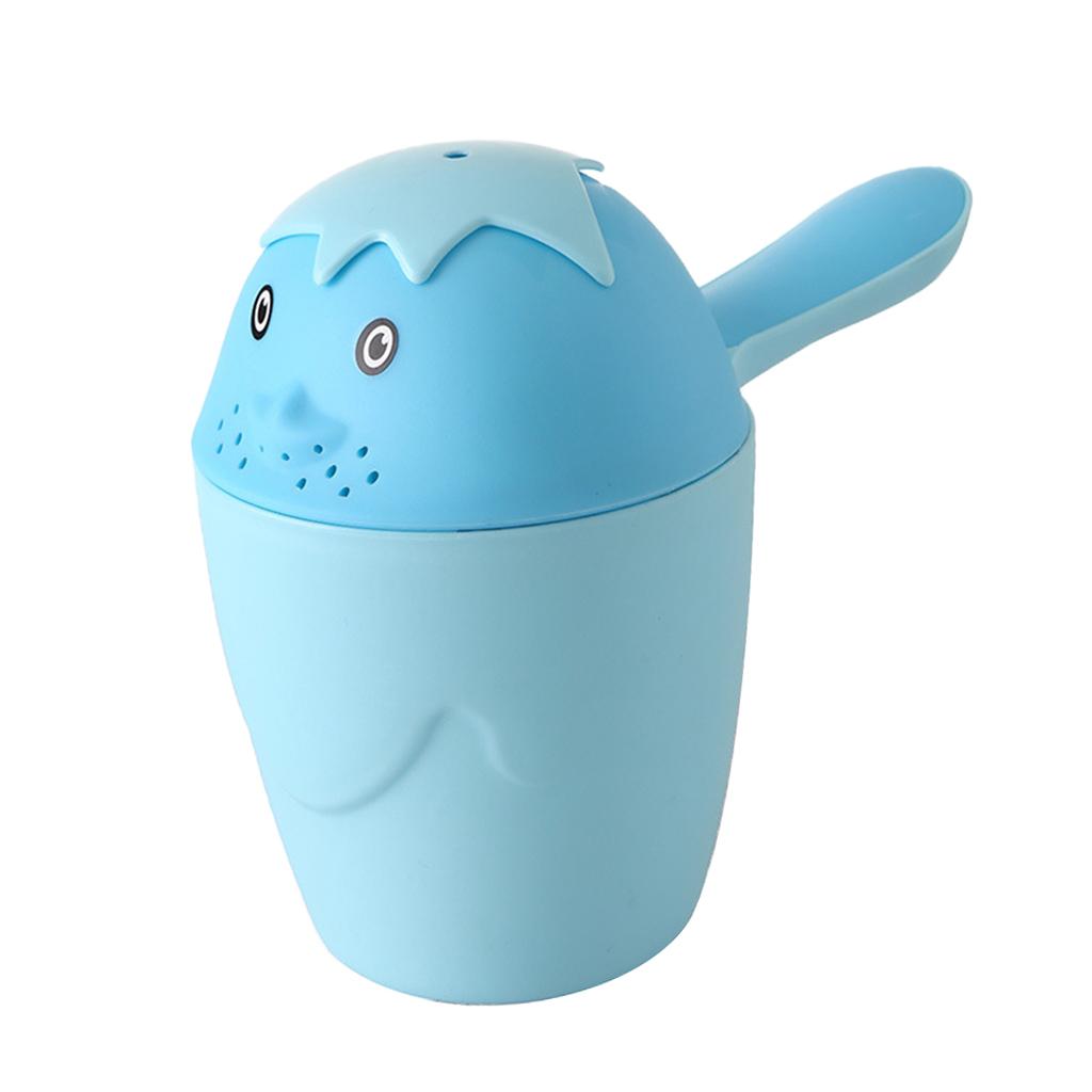 Baby Shower Water Scoop Shower Shampoo Scoops for Kids Blue