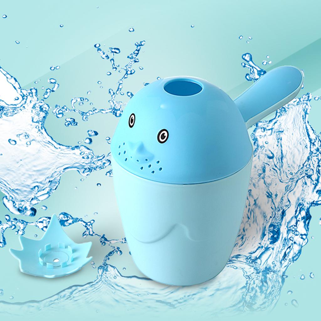 Baby Shower Water Scoop Shower Shampoo Scoops for Kids Blue