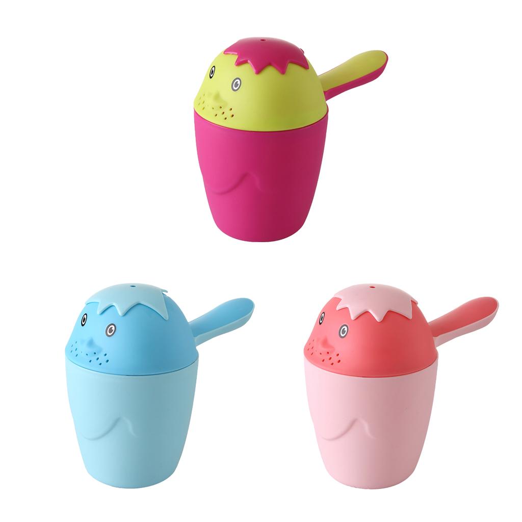 Baby Shower Water Scoop Shower Shampoo Scoops for Kids Blue