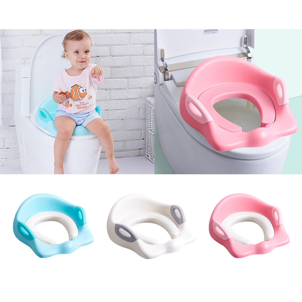 Children's Portable Potty Seat Baby Toilet Seat Cover  White