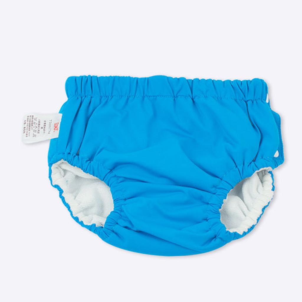 Baby Swim Diaper Reusable Absorbent Washable Nappies  Blue (for6-12KG)