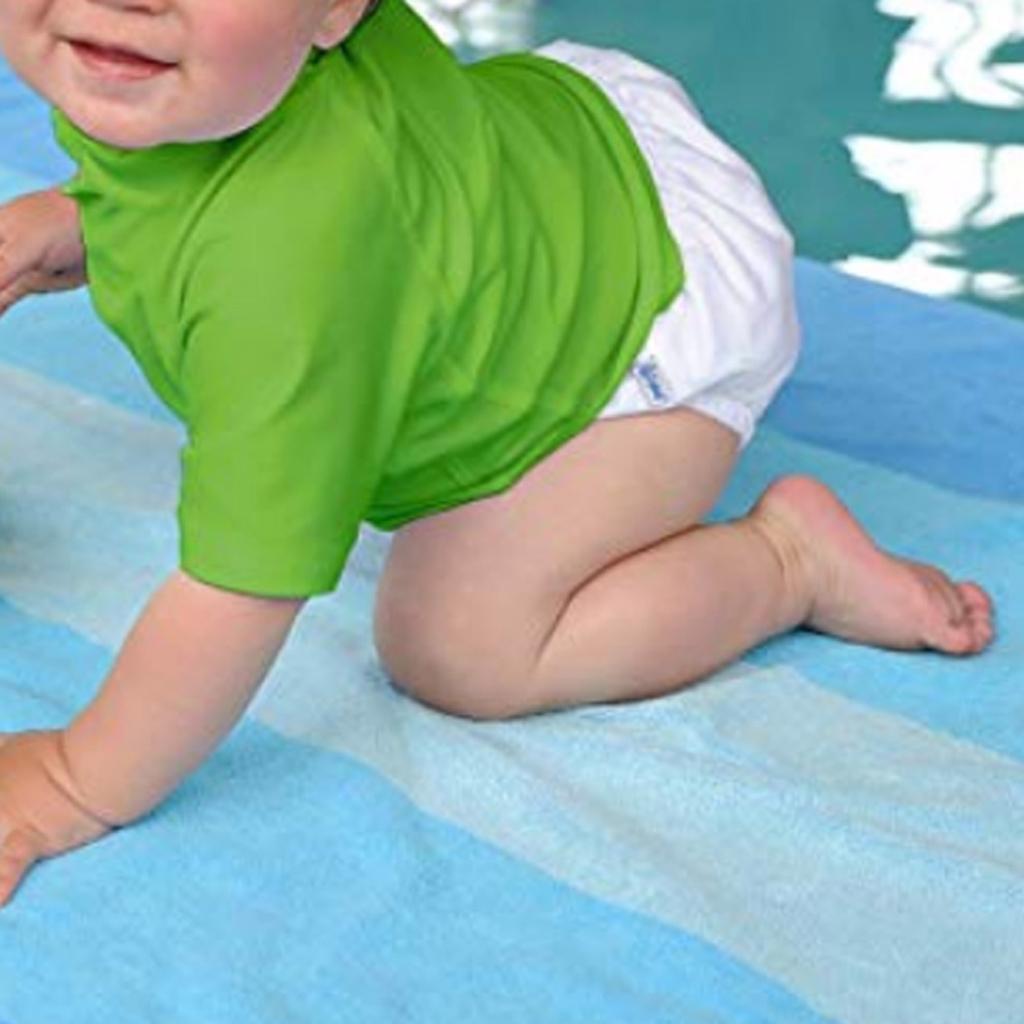 Baby Swim Diaper Reusable Absorbent Washable Nappies  Rose red (for5-10KG)