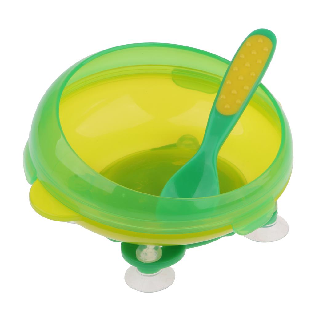 Baby Feeding Bowl Toddler Suction Bowl Tableware  Green