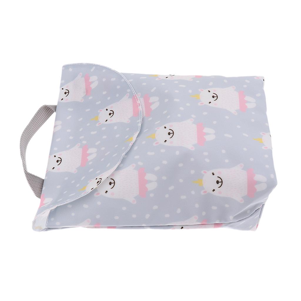 Waterproof Baby Mini Small Wet Dry Nappy Bag Pouch for Nursing Pads Cartoon Pet