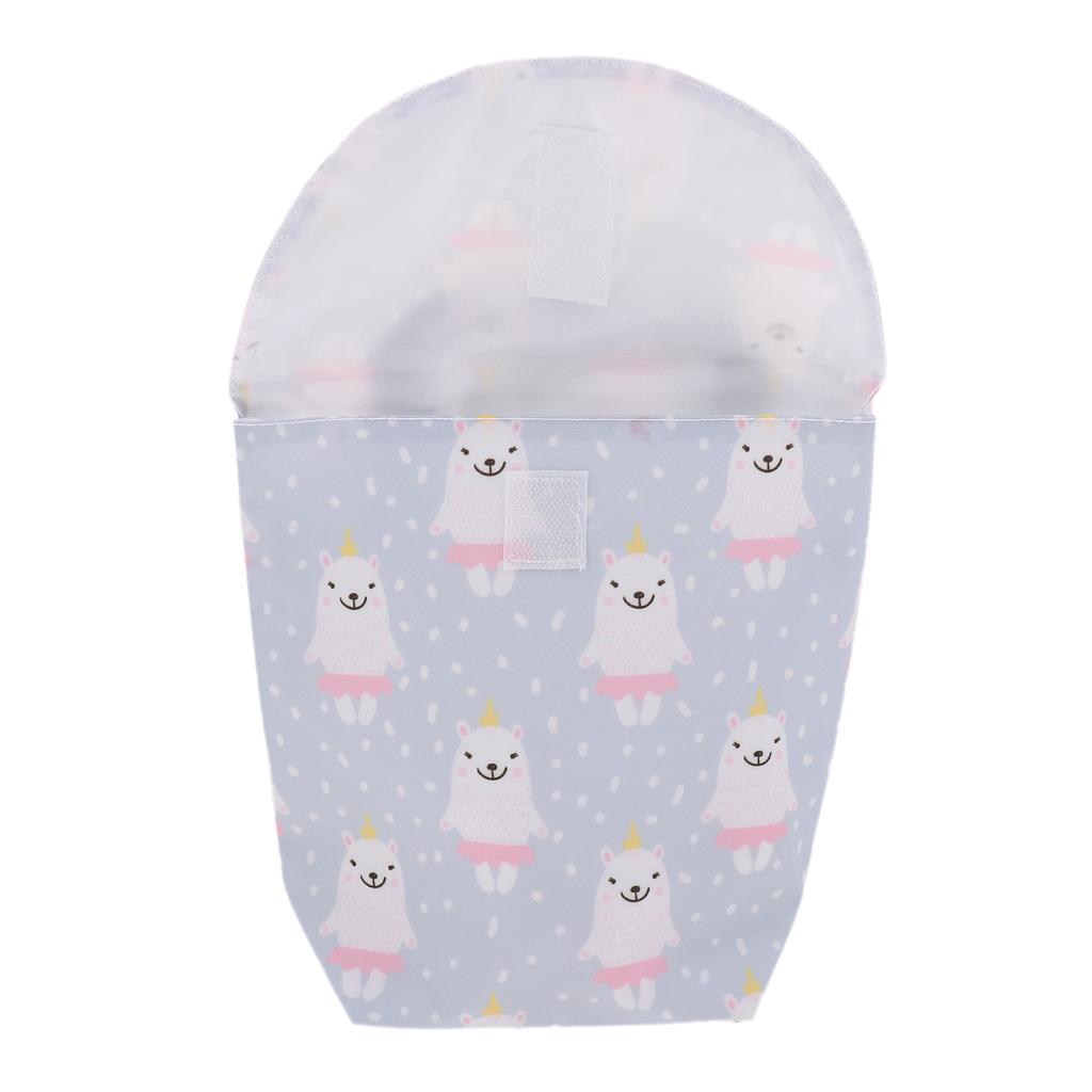 Waterproof Baby Mini Small Wet Dry Nappy Bag Pouch for Nursing Pads Cartoon Pet