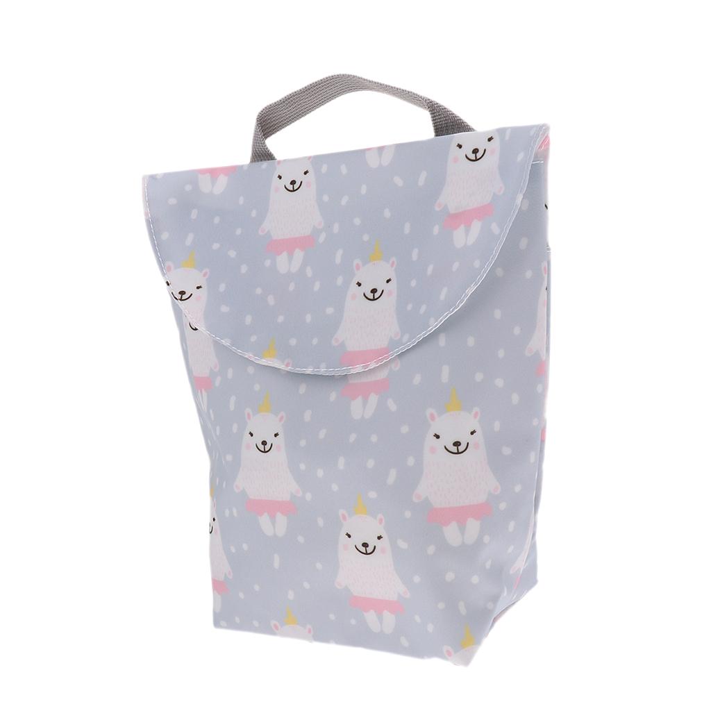 Waterproof Baby Mini Small Wet Dry Nappy Bag Pouch for Nursing Pads Cartoon Pet