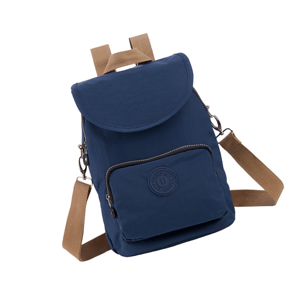 Double Shoulder Light Mummy Bag Multifunctional Baby Bag  Navy blue