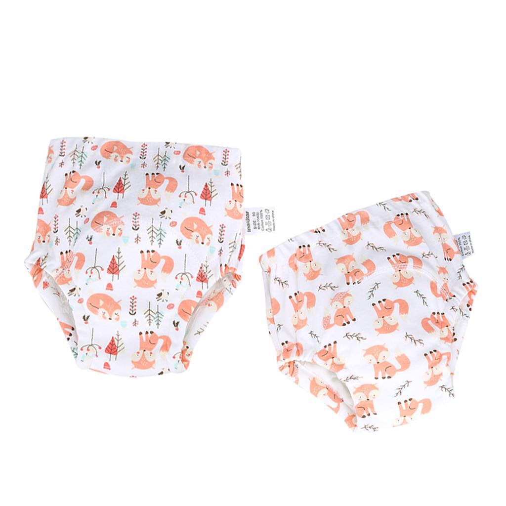 2xBaby Training Pants Diaper Cover Washable Underwear Fox(for 8-11KG)