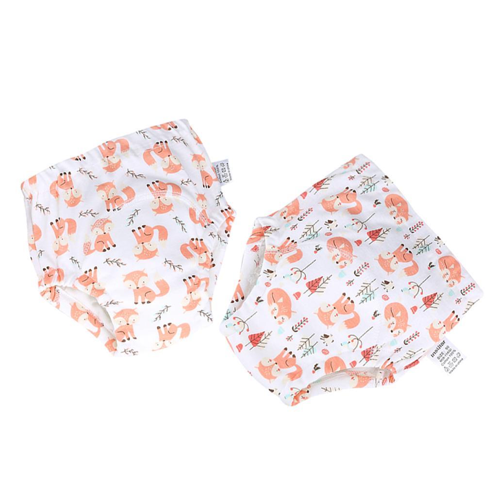 2xBaby Training Pants Diaper Cover Washable Underwear Fox(for 8-11KG)