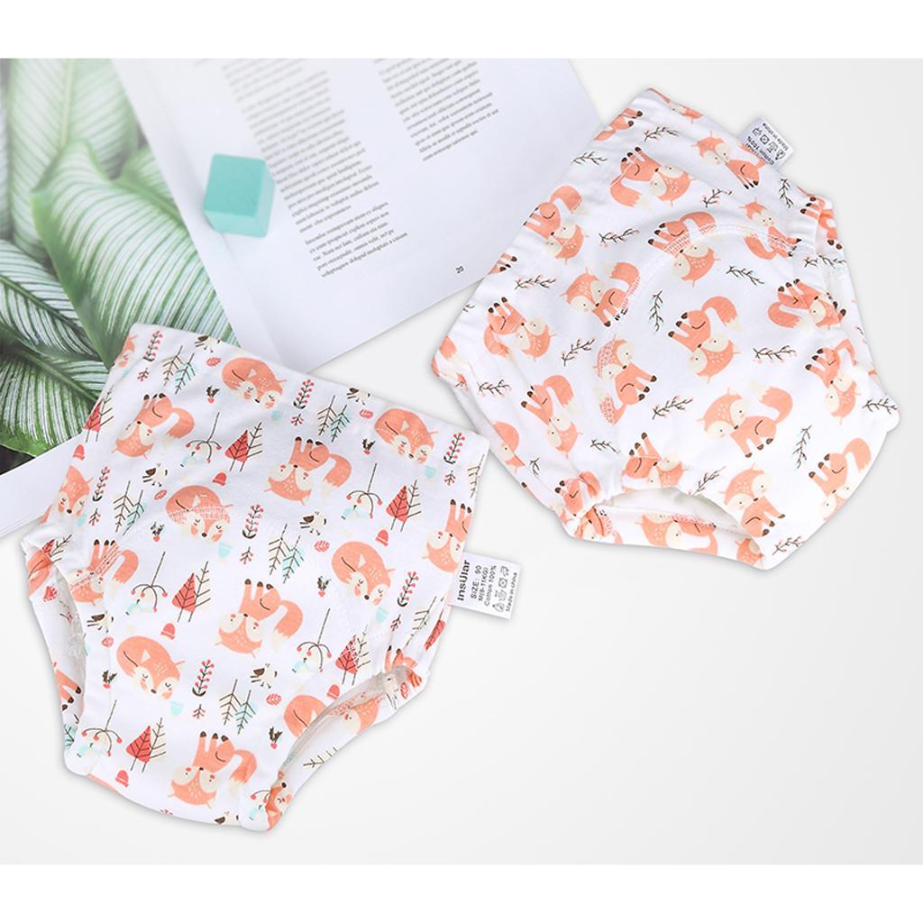 2xBaby Training Pants Diaper Cover Washable Underwear Fox(for 8-11KG)