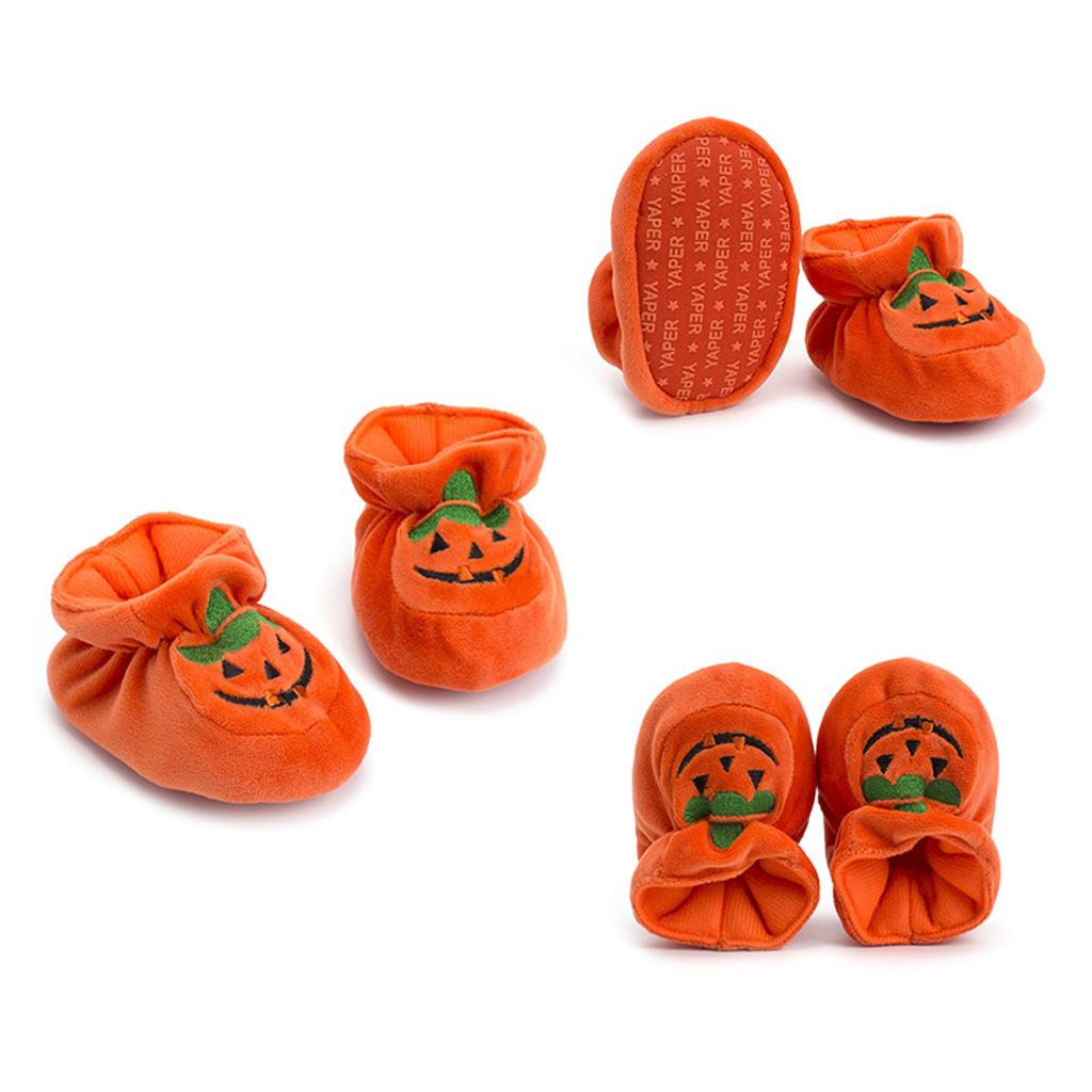 Unisex Baby Kids Halloween Pumpkin Toddler Shoes Baby Shoes  10cm