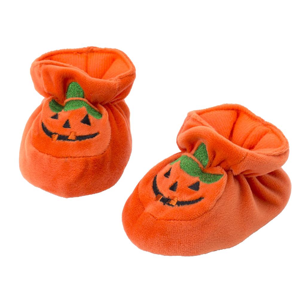 Unisex Baby Kids Halloween Pumpkin Toddler Shoes Baby Shoes  10cm