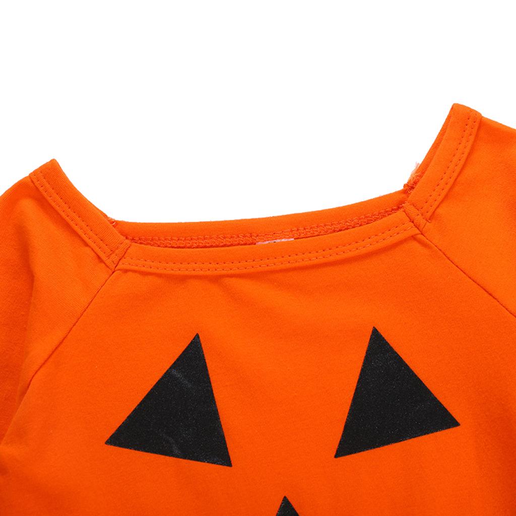 Baby Halloween Costume Tutu Dress Pumpkin Romper Jumpsuit Outfits 4 Years