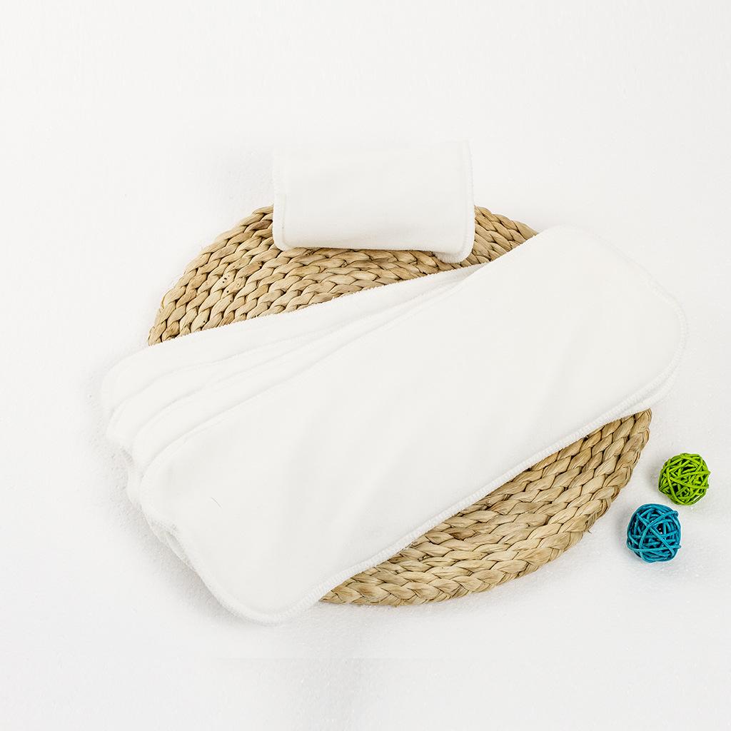 Bamboo Fiber Insert Liners Reusable for Cloth Diaper Changing Pad 5Pcs