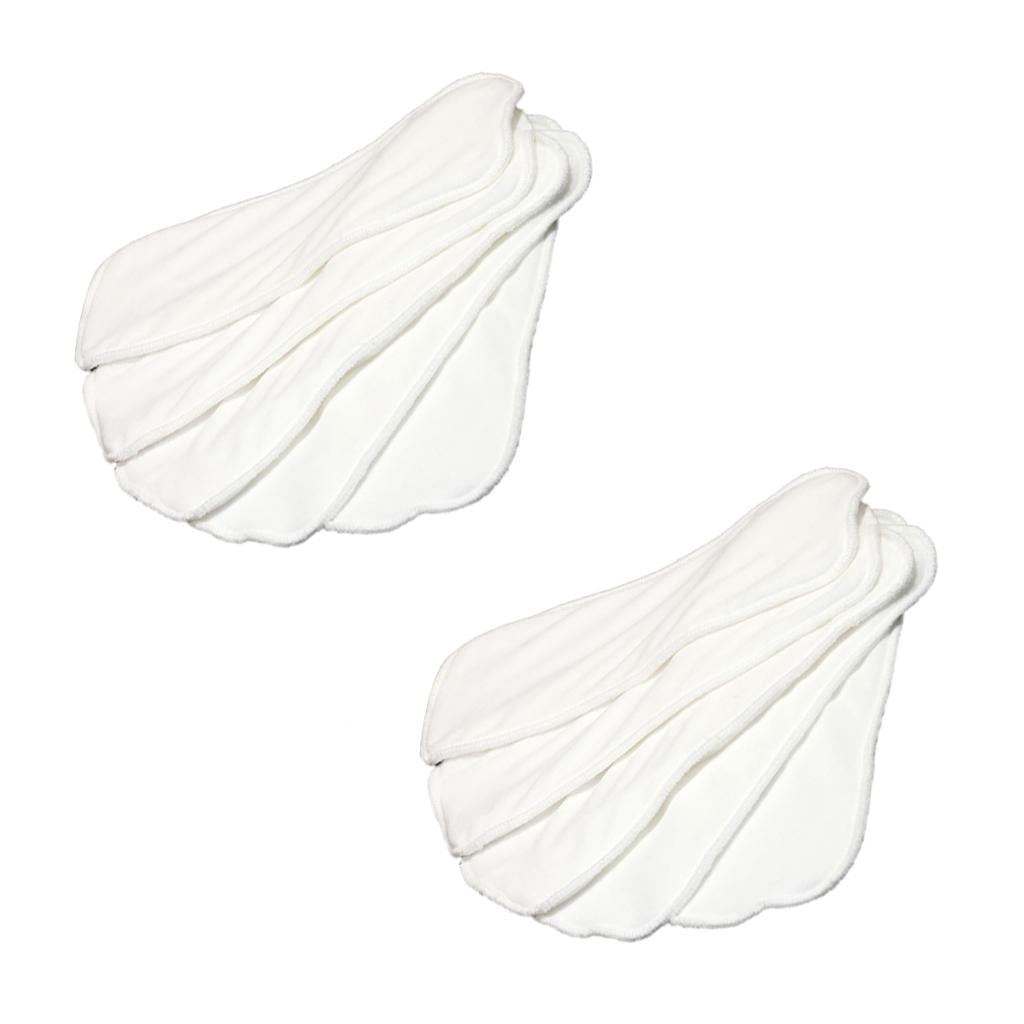 Bamboo Fiber Insert Liners Reusable for Cloth Diaper Changing Pad 10Pcs