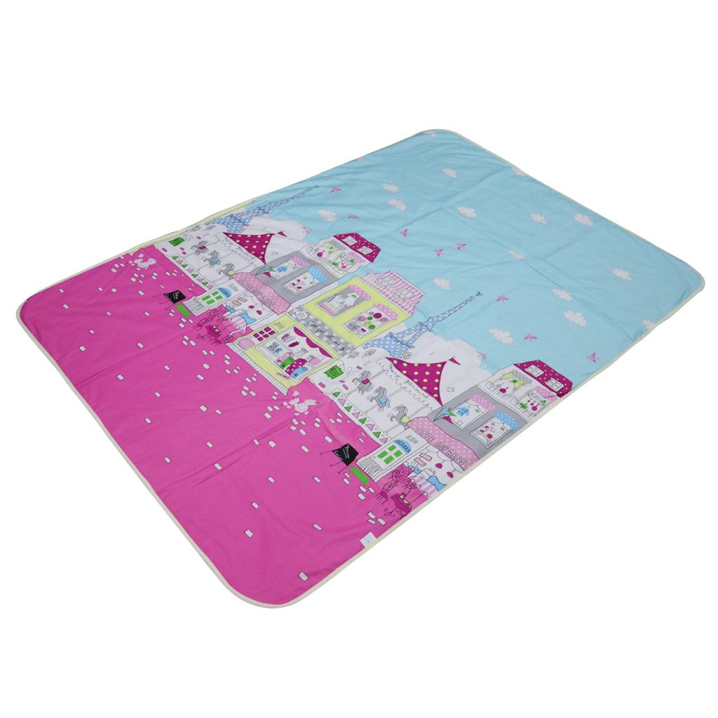 Baby Reusable Bed Waterproof Pad Bed Wetting Pads Washable Castle
