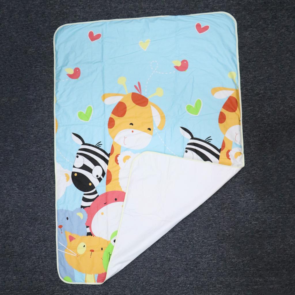 Baby Reusable Bed Waterproof Pad Bed Wetting Pads Washable Frog zebra