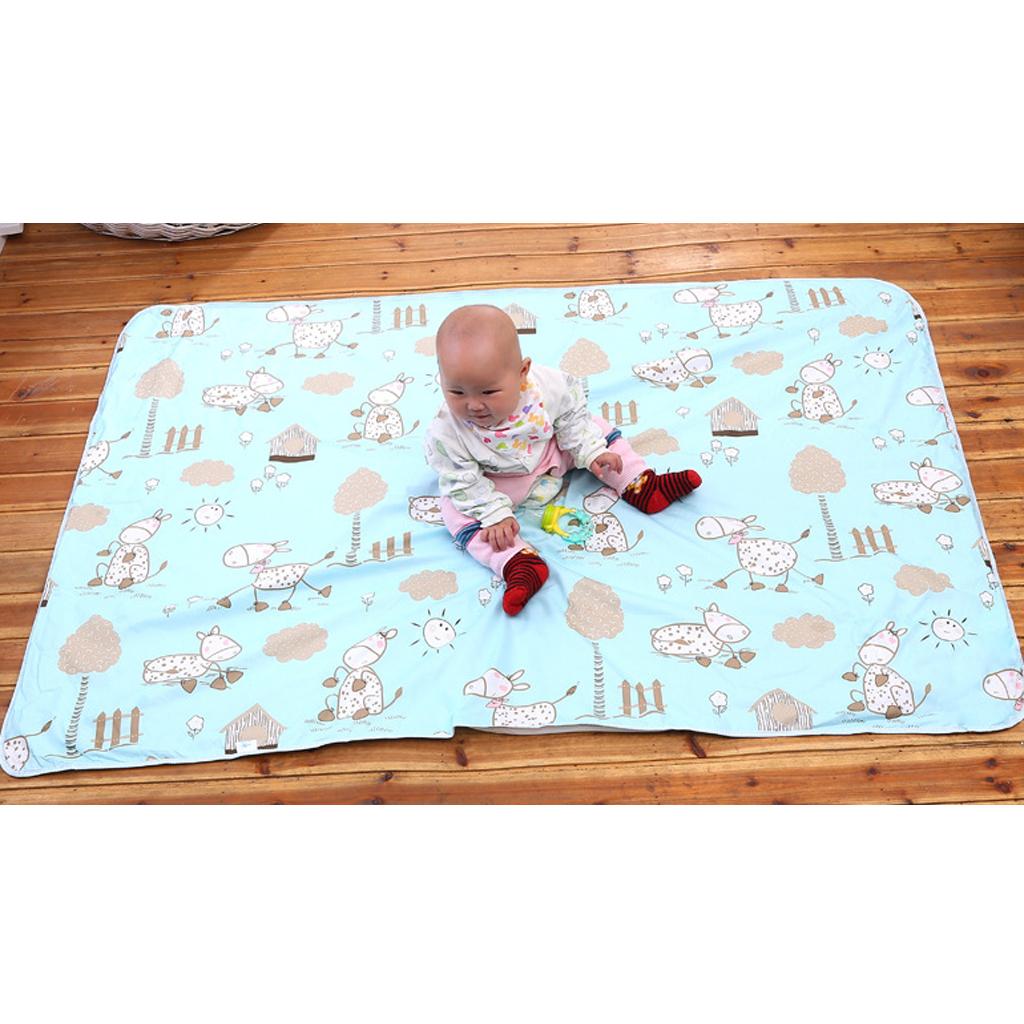 Baby Reusable Bed Waterproof Pad Bed Wetting Pads Washable Donkey