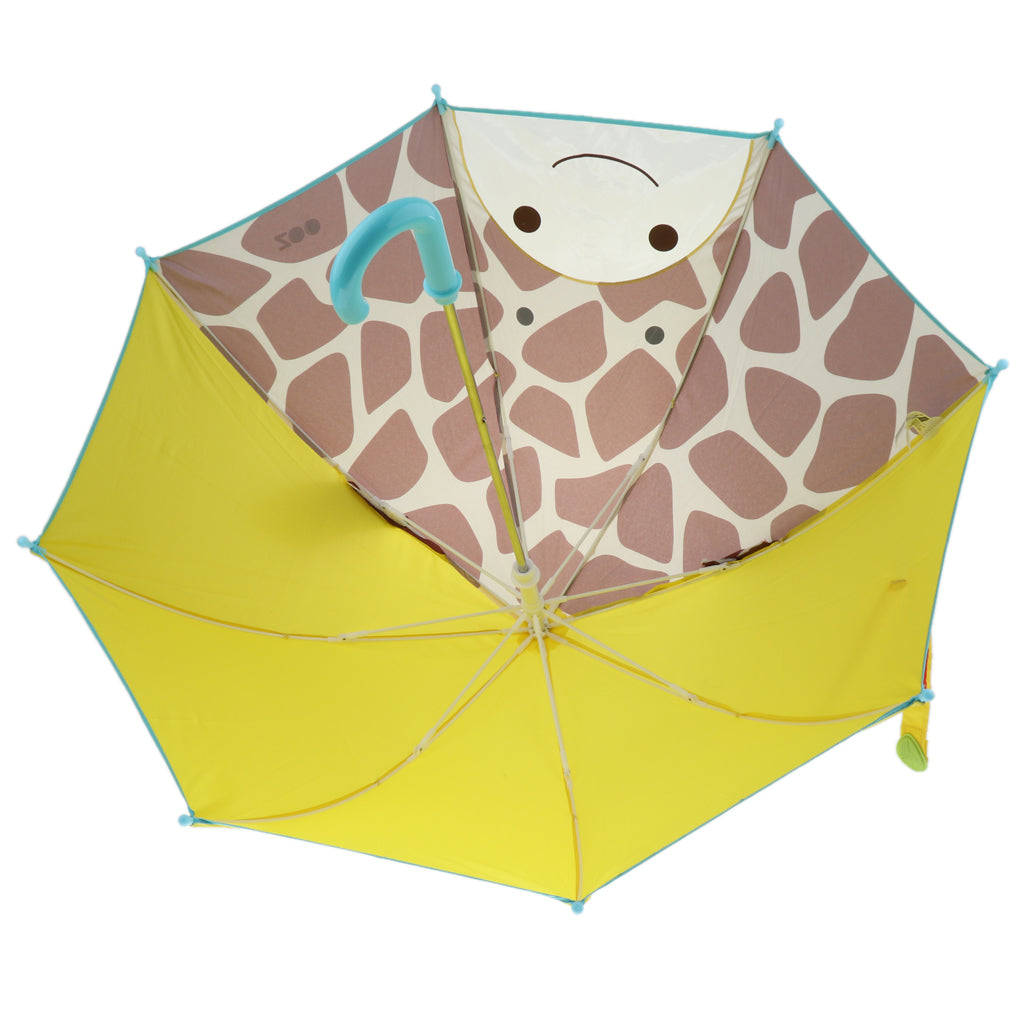 Cute Cartoon Animal Kids Automatic Umbrella Windproof Portable Giraffe