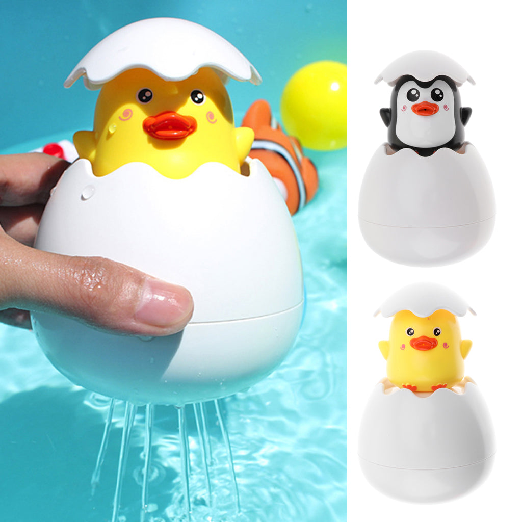 Bath Spray Duck Toys for Baby Bathing Playing Water Shower Gift Duck Egg