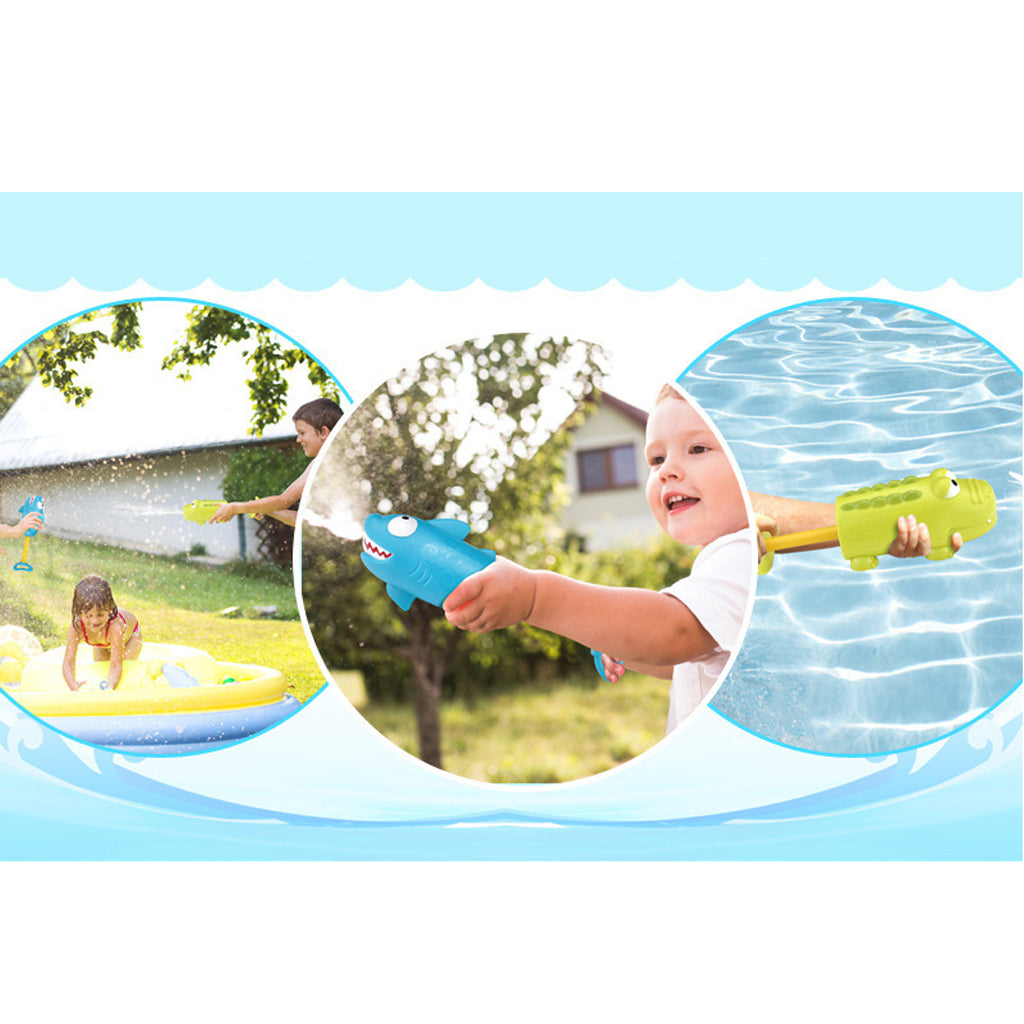 Kids Child Water Pump Blaster Soaker Summer Beach Lake Pool Toys Crocodile