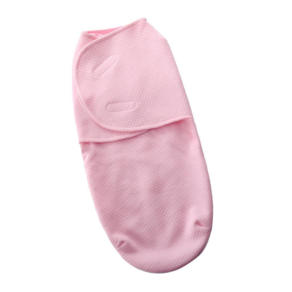 Baby Infant Swaddle Wrap Blanket Sleeping Bag for 0-3Months Pink