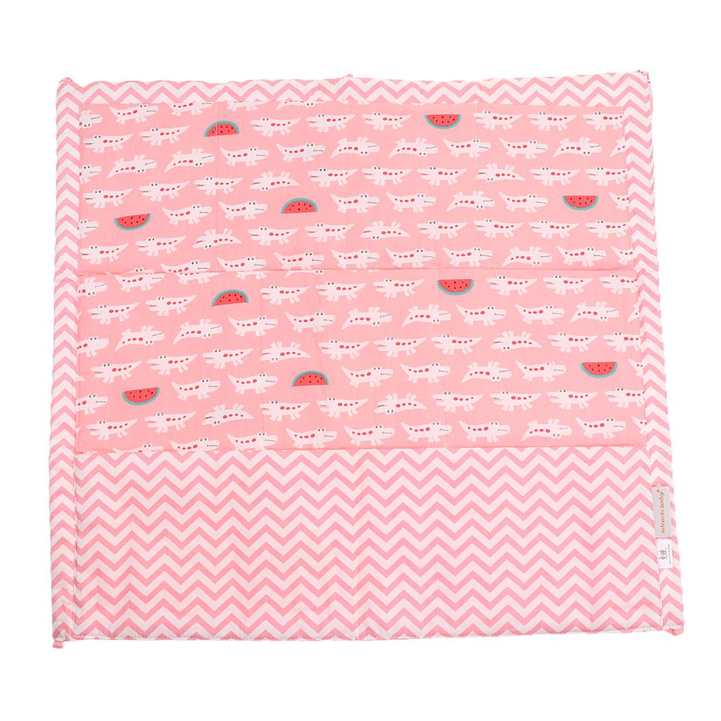 Bedside Pocket Storage Nursery Diaper Hanging Bag Organizer Pink crocodile