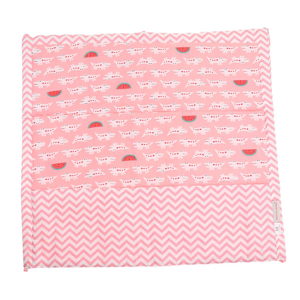 Bedside Pocket Storage Nursery Diaper Hanging Bag Organizer Pink crocodile