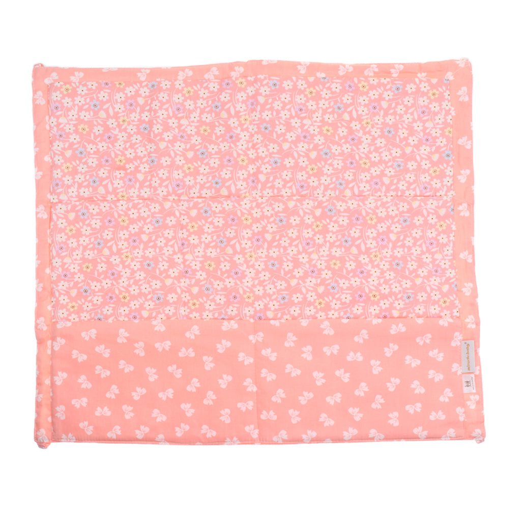Bedside Pocket Storage Nursery Diaper Hanging Bag Organizer Orange flower