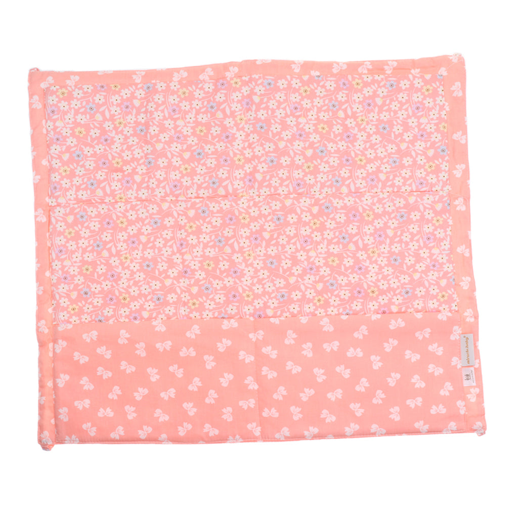 Bedside Pocket Storage Nursery Diaper Hanging Bag Organizer Orange flower
