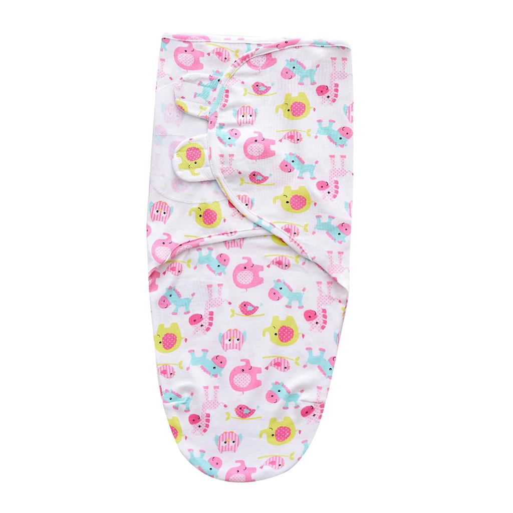 Baby Swaddle Wrap Newborn Infant Bedding Blanket Sleeping Bag Pink Bird