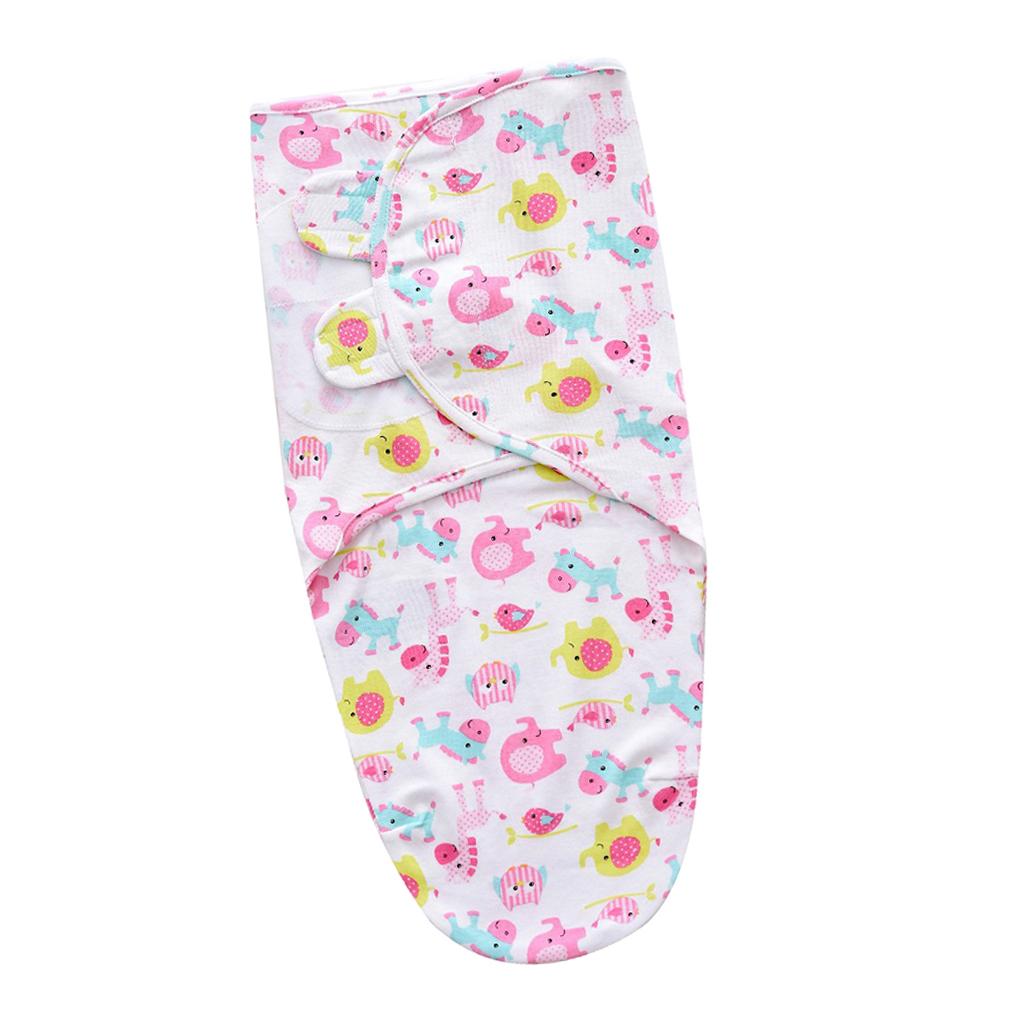 Baby Swaddle Wrap Newborn Infant Bedding Blanket Sleeping Bag Pink Bird