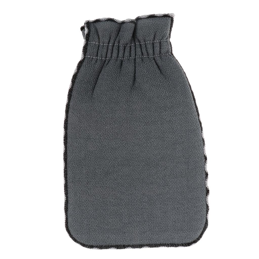 Lace Shower Glove Bath Scrubber Dead Skin Cell Exfoliator Mitt Grey