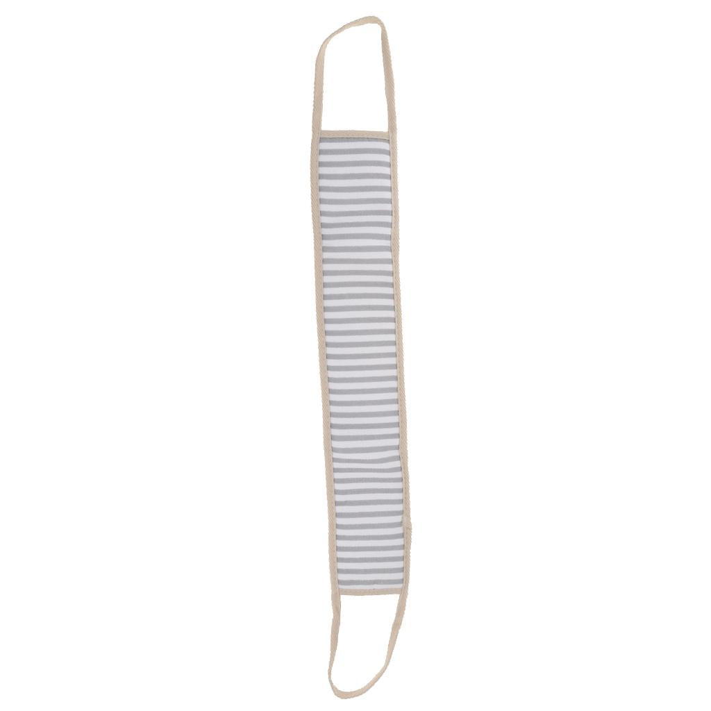 Long Striped Exfoliating Back Scrubber Loofah Sponge Shower Bath Towel Light Green