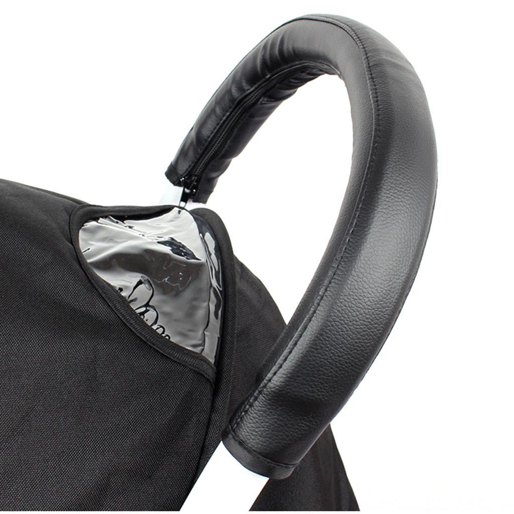 Stroller Foldable Zipper Artificial PU Handle Sleeve Cover 54 cm