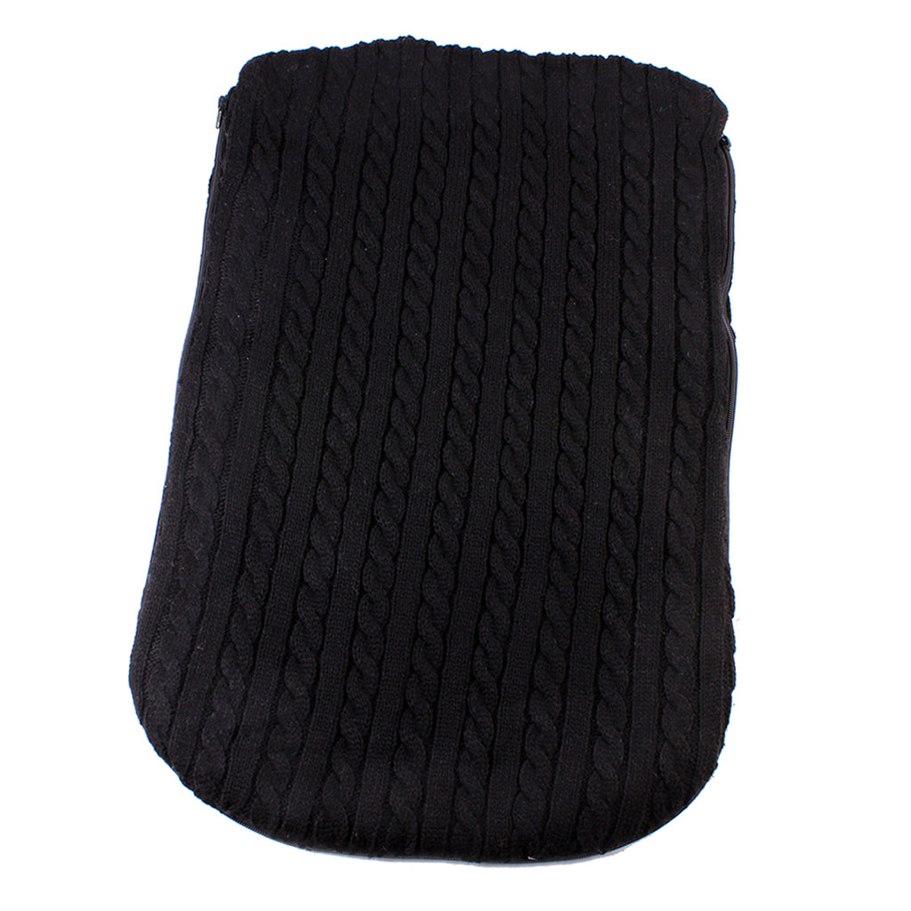 Baby Infant Knit Crochet Swaddle Wrap Swaddling Blanket Sleeping Bag Black
