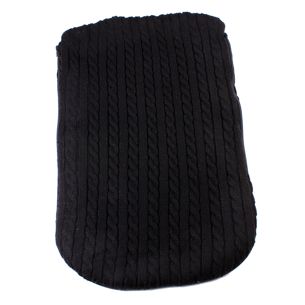 Baby Infant Knit Crochet Swaddle Wrap Swaddling Blanket Sleeping Bag Black
