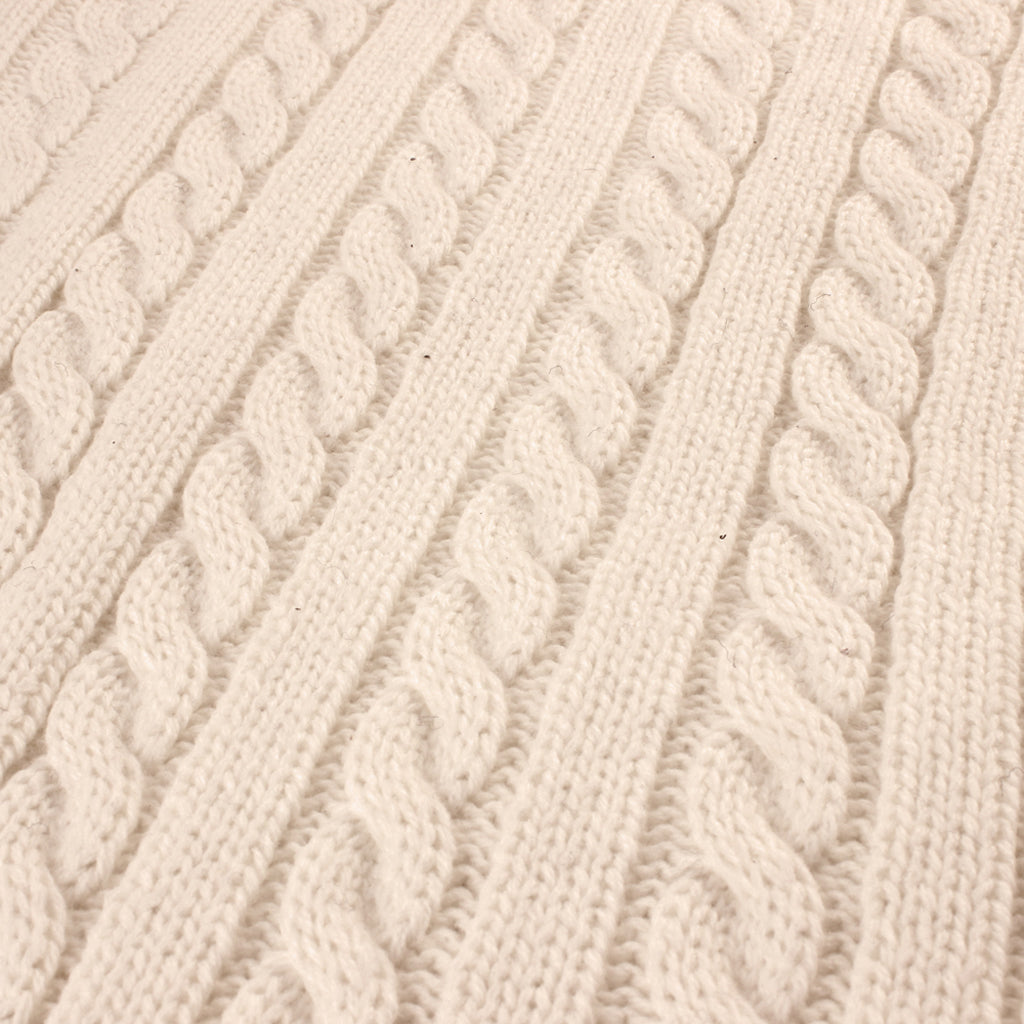 Baby Infant Knit Crochet Swaddle Wrap Swaddling Blanket Sleeping Bag Beige