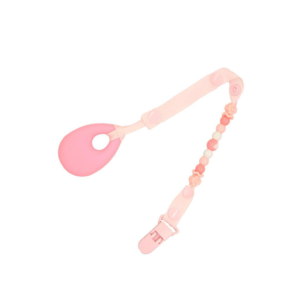 Baby Teething Necklace Kids Teether Nursing Beads Pendant Teardrop Pink