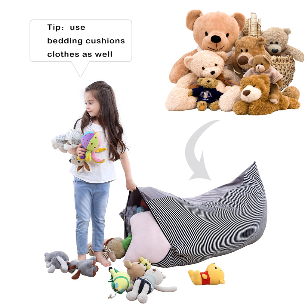 Stuffed Animal Storage Bag Chair 35" Extra Large Organizer Gift