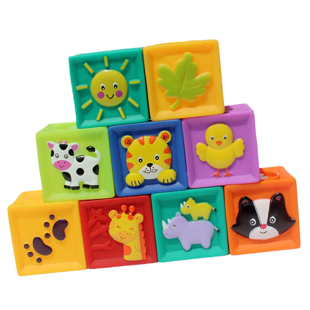 Soft Silicon Cartoon Numbers Animals Cogntive Toy Early Learning for Kids