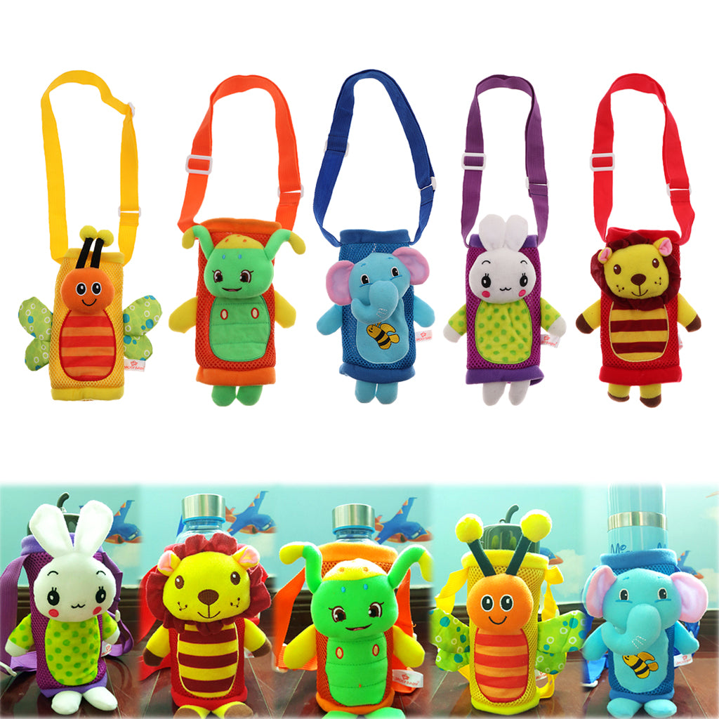 Cute Kids Cartoon Milk Bottle Water Cup Insulation Drinks Cover Bee