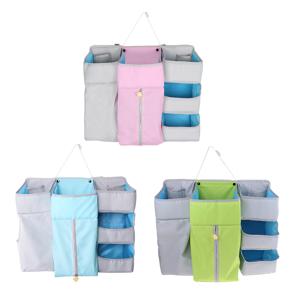 Multi-Functional Crib Hanging Bag/Storage Bag/Bedside Storage Bag Pink