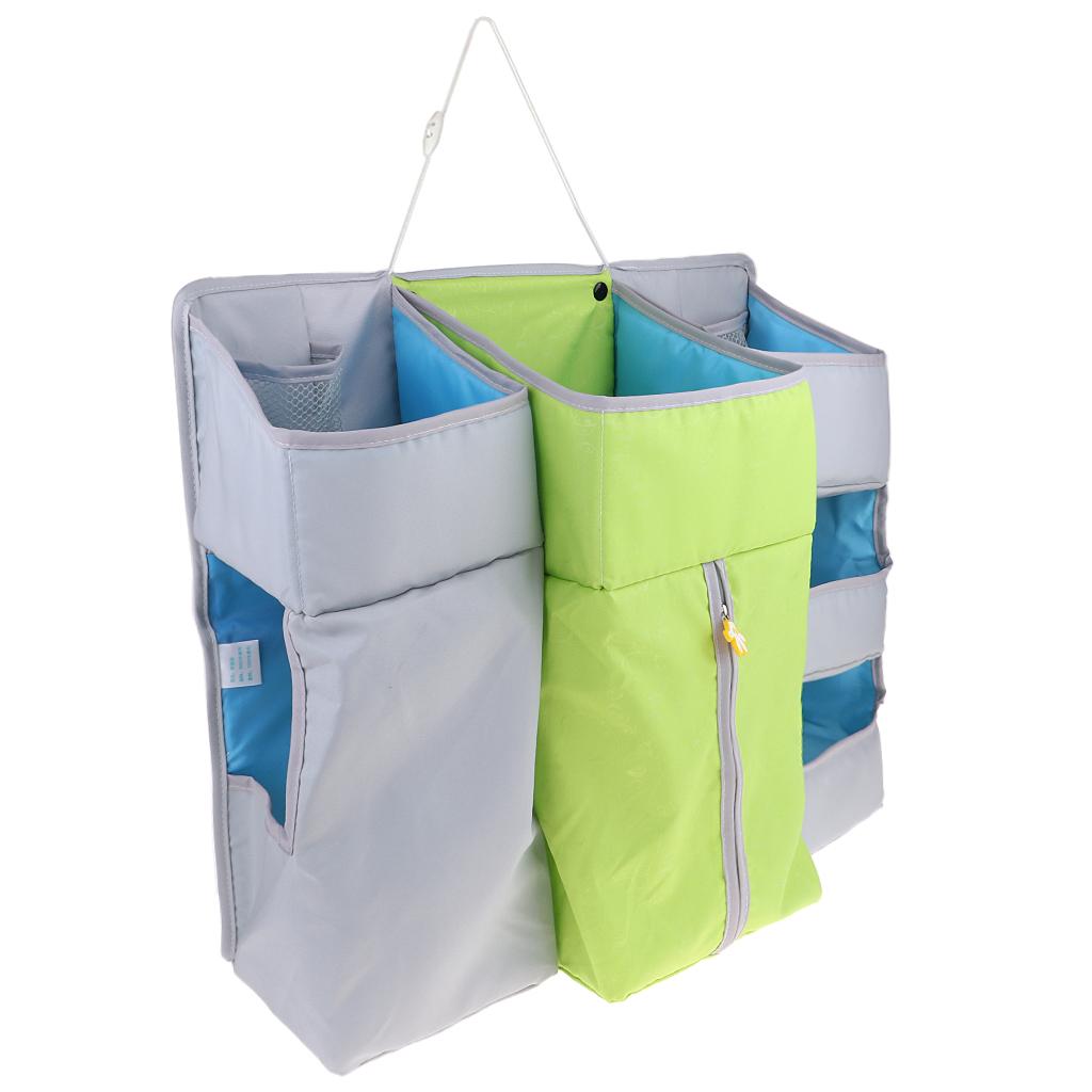 Multi-Functional Crib Hanging Bag/Storage Bag/Bedside Storage Bag Green