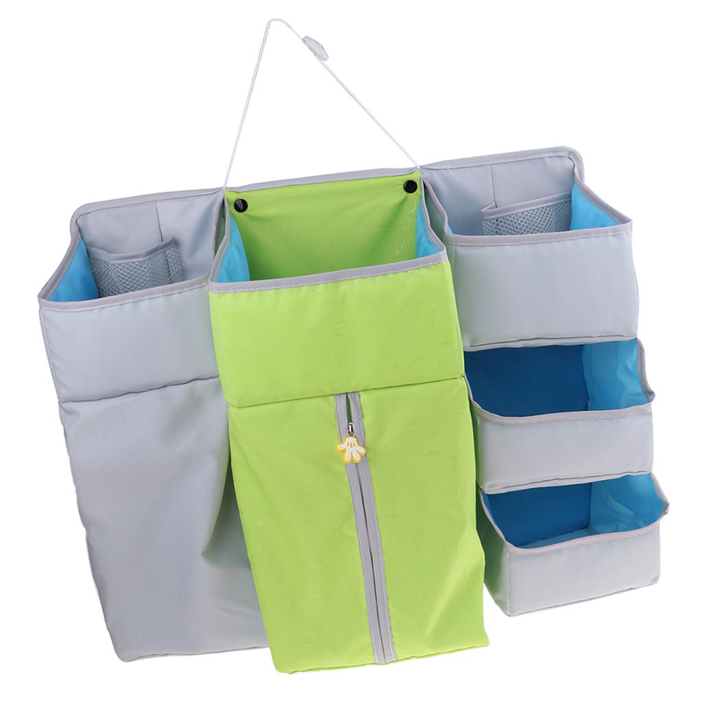 Multi-Functional Crib Hanging Bag/Storage Bag/Bedside Storage Bag Green