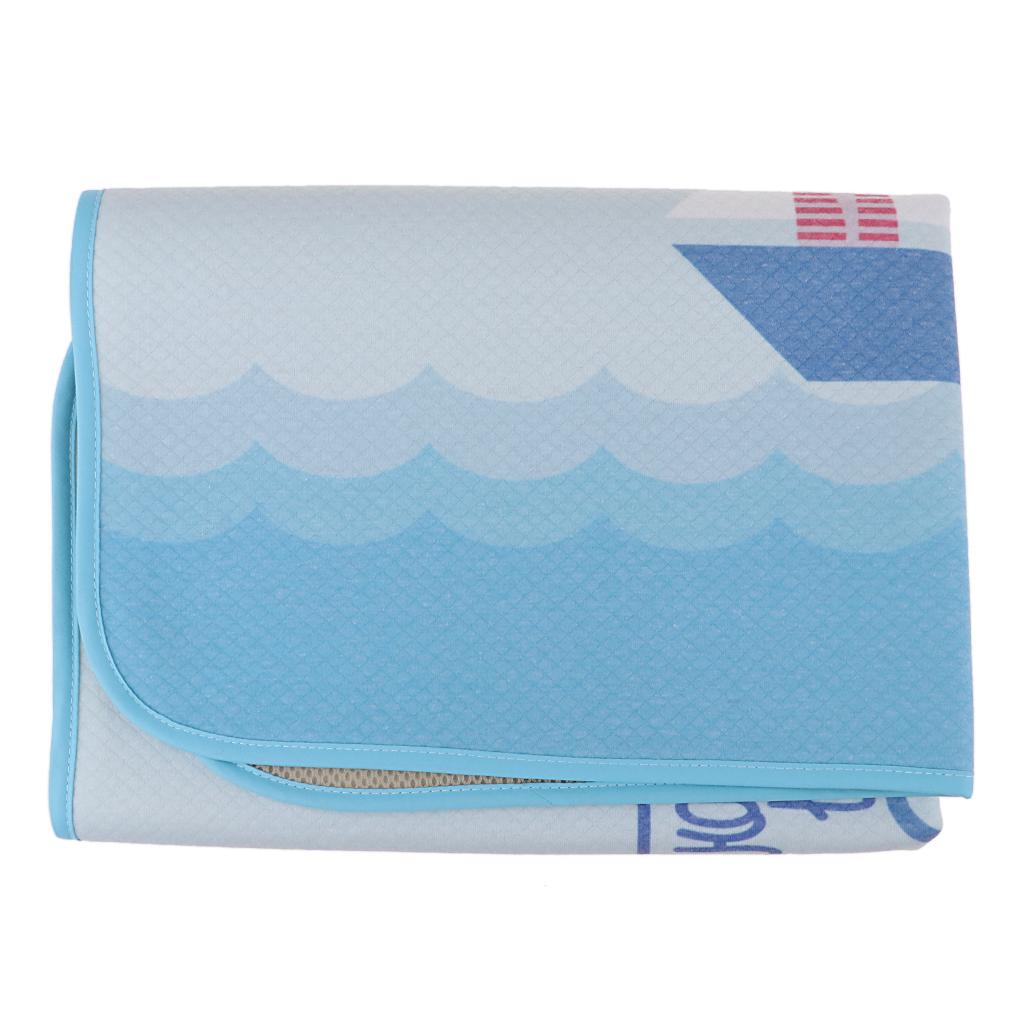 Baby Washable Diaper Changing Mat Pad Bed Wetting Pads  Boat- 70x80cm
